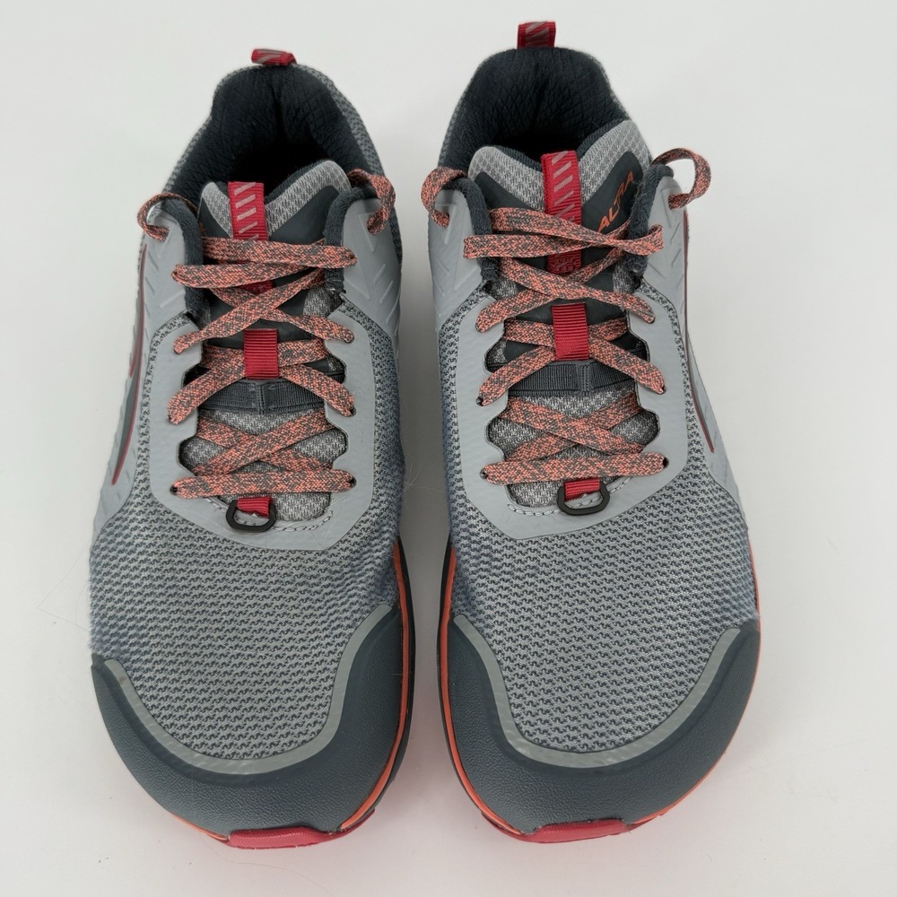 Altra Timp 3 Trail Running Shoes Women's US 8 Zero Drop Gray Red Lace Up - Picture 2 of 9
